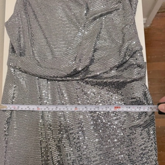 Topshop Drape Sequin Mini Dress - Picture 7 of 9